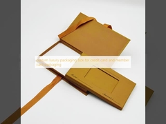 custom luxury packaging box for credit card and member card packaging
