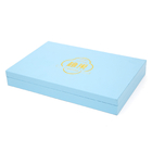 Blue Based And Lid Big Cardboard Cosmetic Packaging Boxes For Essential Oil