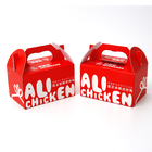 Custom Recycled Box Chips Disposable Fast Food Roast Take Away Box For Resataurant