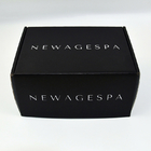 Colored Corrugated Mailer Boxes Small Black Corrugated Shoes Box  For Shipping