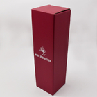 Eco Friendly Wine Bottle Gift Box Foldable Red Luxury Paper Board