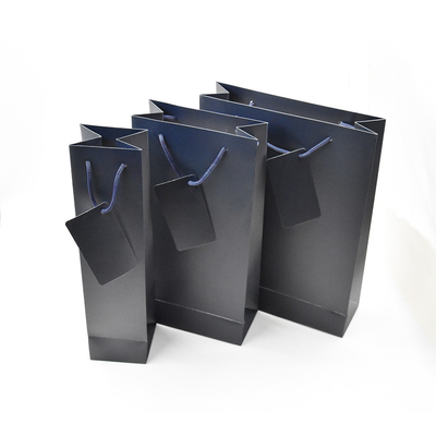 Buy Customized 3 Minute Exquisite Single Copper Paper Blue Handbag For Luxury Gift Packaging online manufacture