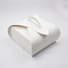 Custom Lightweight White Cake Box With Handle Food Packaging Box