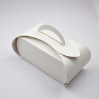 Custom Lightweight White Cake Box With Handle Food Packaging Box