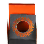 Christmas Orange Cardboard Wine Bottle Gift Box Single Packaging