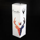 Collapsible Cardboard Wine Gift Boxes  Single Bottle Crash Lock For Champagne Whisky Alcohol