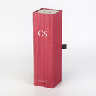 OEM Red Empty Single Wine Bottle Gift Box Sustainable For Champagne Packaging