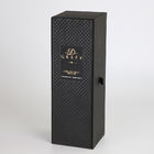 Premium Black touch and feel effect with UV printing drawer sliding single Champagne wine whisky alcohol packaging box