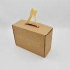 Customized E Flute Corrugated Mailer Boxes Two Sides With Full Size Silver Foil Logo