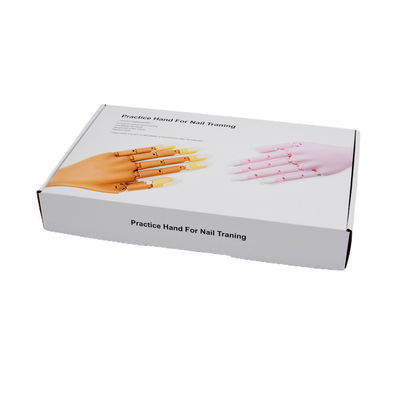 Folding Paper White Corrugated Mailer Boxes  With Full Size Logo