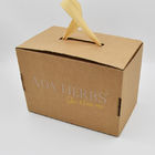 White Kraft Corrugated Mailer Boxes Artpaper Collapsible Shoe Box With Carry Handle