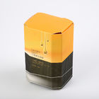 Small Yellow Cardboard Folding Cosmetic Packaging Boxes For Skincare