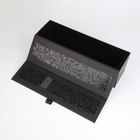 Premium Magnetic Closure UV Coating Rigid Cardboard Packaging Chamgane box and Wine Box with ribbon tab