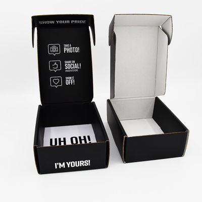 Buy Black Small 3 Ply Corrugated Mailer Boxes For Shipping Packaging Craft Gifts online manufacture
