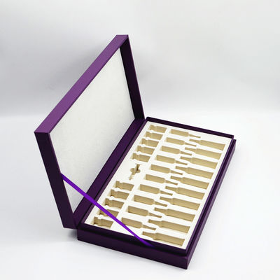 CCNB  Skin Beauty Cardboard Cosmetic Box Rigid Kit With Customized Cutouts EVA Inlay