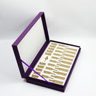 Outer Makeup Cosmetic Packaging Boxes CCNB Wooden Hinged Kit Skincare Beauty With Ribbon Strap