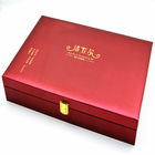 Wooden Luxury Gift Boxes Small Hinged MDF Wrapped PU Leather
