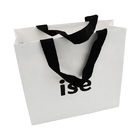 Crepack Two Sides Eco Friendly 200gram C2S Luxury Paper Shopping Bag With Silk Ribbon Handle