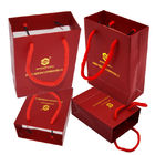 FSC Jewelry Paper Bag With Rope Handle 250g Customized CMYK Printing Cotton