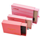 1400gsm Sliding Drawer Gift Boxes Rigid Pink Match Greyboard Push And Pull ISO9001
