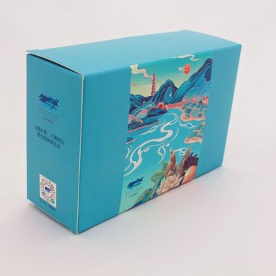 Buy ISO9001 CMYK Blue Paper Corrugated Mailer Boxes Custom Toy Boxes online manufacture