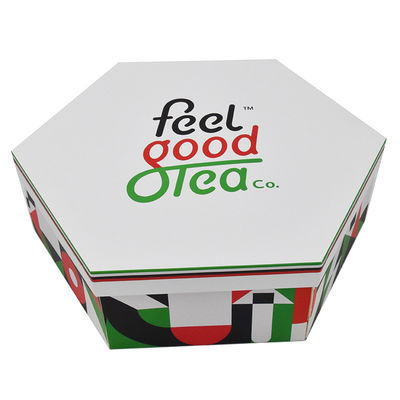 Buy Two Layers Luxury Rigid Hexagonal Cardboard Tea Chocolate Packing Box online manufacture