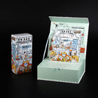 Book Shape FSC Luxury Rigid 3D Pop Up Cardboard Box For Wine Bottle Magnets Flap Pannel