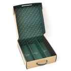 Black Printing Corrugated Mailer Boxes 6B Wine Shipping Carton