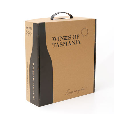 Corrugated 3B Mailer Shipping Box For Wine Vodka Whisky Champagne Packing