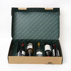 Rigid Cardboard Wine Bottle Gift Box Whisky Gin Neck Holder Packaging Box