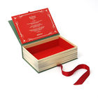 Ribbon Magnetic Closure Luxury Gift Boxes Offset Printing