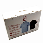 PVC + Artpaper Clear Window Box Packaging For T - Shirt Socks