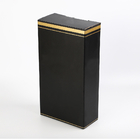 Collapsible E flute Corrugated wine packaging box with crash lock bottom and bottle neck locker function