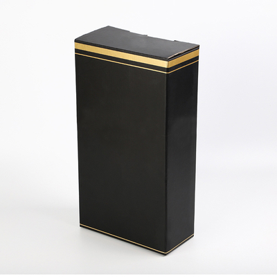 Buy Collapsible E flute Corrugated wine packaging box with crash lock bottom and bottle neck locker function online manufacture