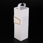 Handle Wine Bottle gift box UV Luxury Packaging Flat Cardboard gin champagne packaging box