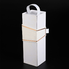 Handle Wine Bottle gift box UV Luxury Packaging Flat Cardboard gin champagne packaging box