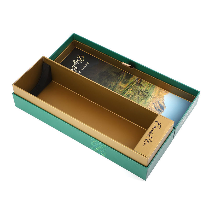 Vodka Wine Bottle Gift Box 125 X 125 X 380mm Rigid Paper One Piece Whisky With Neck Locker