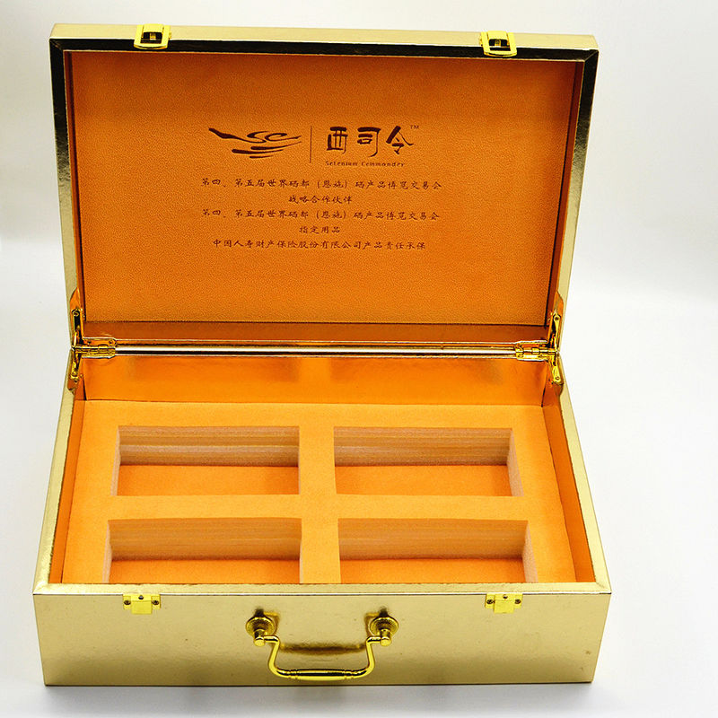 MDF Luxury Wooden Jewellery Boxes 230g Customized Handle Health Care Package