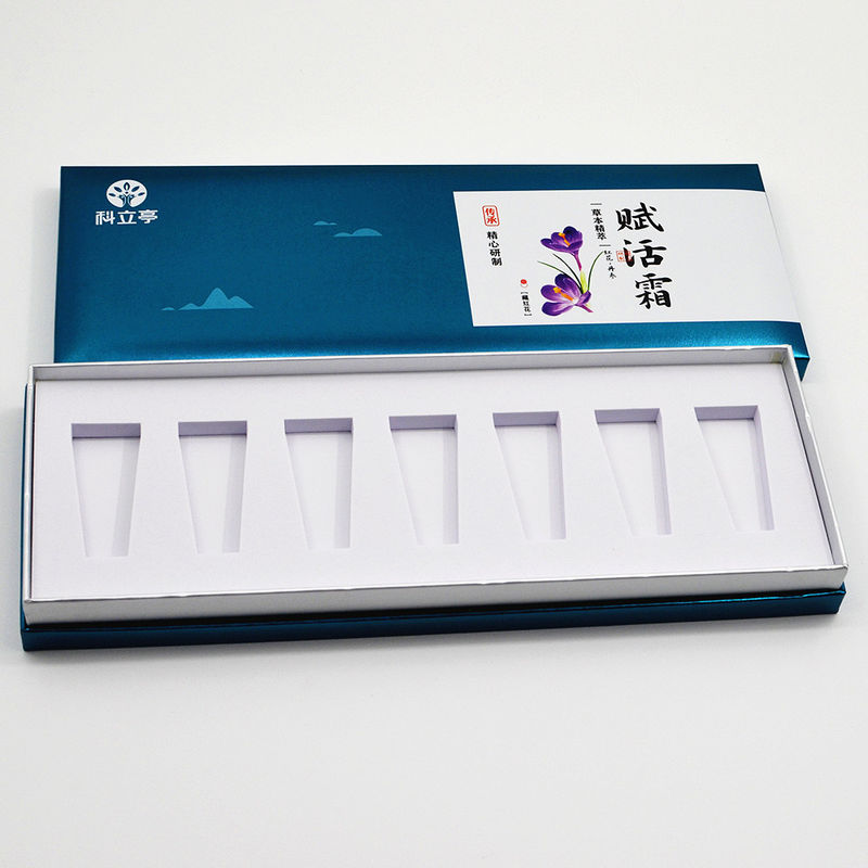 Bottom Lid Kit Luxury Gift Boxes 1000gsm Skincare Packaging With Cutouts EVA Inlay