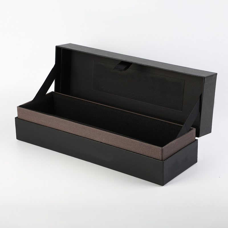 Single luxury Wine brandy whisky champagne Bottle Gift Box High End Glass Packaging cushion box