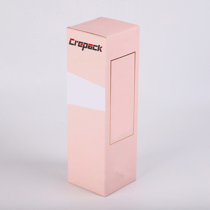 Pink Single Bottle Perfume Cosmetic Packaging Boxes With Insert Pink Interior
