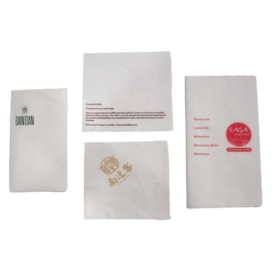Custom Logo Print Restaurant Bar Soft Pack Facial Paper Tissue Made From Virgin Wood