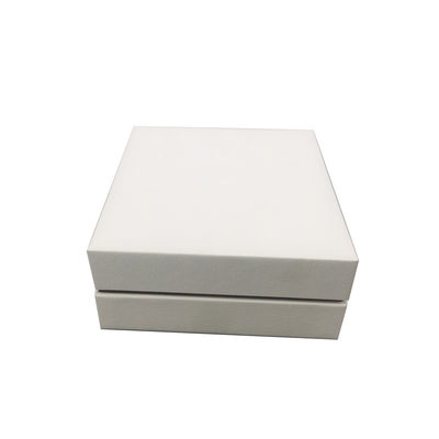 High-End Customized White Jewelry Packaging Box Necklace Ring Bracelet With Insert
