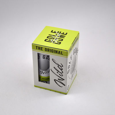 High-End Custom Logo Printed Golf Ball Gift Box with Clear Window and Recycle Paperboard for Fashion Trend Packaging