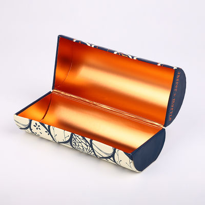 One Piece Luxury Gift Boxes 70mm Cardboard Tube Matt Metallic Printing