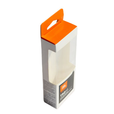 Foldable Clear Window Box Packaging Printed Artpaper Self Hanger Clear PVC Window Hanging Box