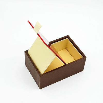 Premium Rigid Essential Oil Packaging Box CMYK Sliding Lid 128gsm With Grosgrain Strap