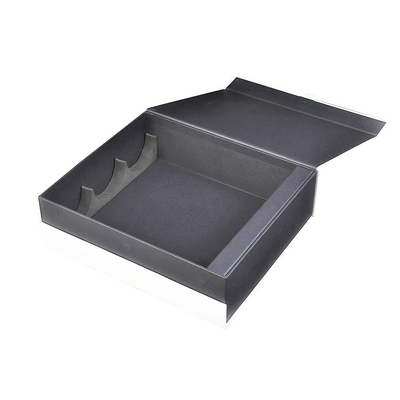 Rigid Book Shape Three Bottles Wine Packaging Paper Box With EVA Insert To Protect Bottles