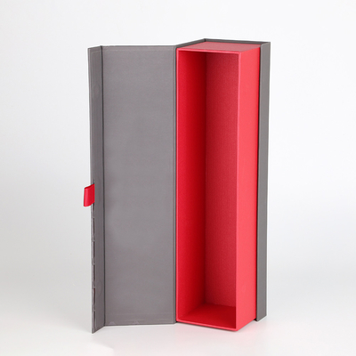 Crepack Flip Top Cardboard Boxes For Wine Bottles Single Spirits Bottle Luxury Rigid
